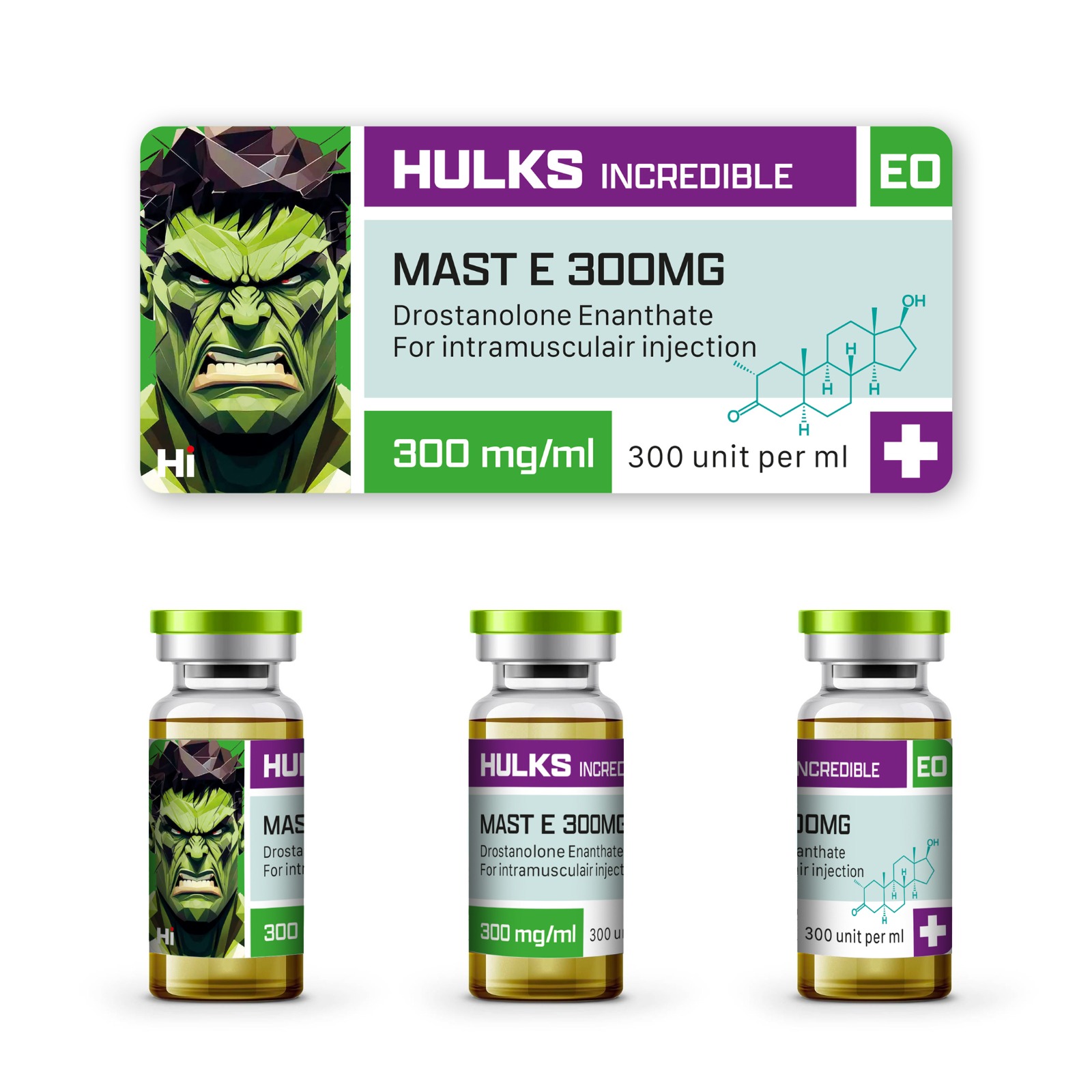 Hulks Incredible Drostanolone Enanthate 300mg (Mast E)